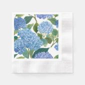 Blue Hydrangeas | Beautiful Floral Bush Serviette (Vorderseite)