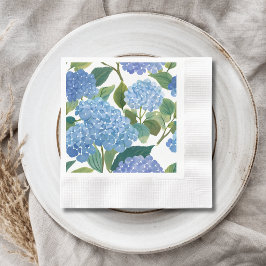 Blue Hydrangeas | Beautiful Floral Bush Serviette