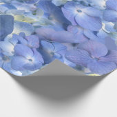 Blue Hydrangeas Blooms Geschenkpapier (Ecke)