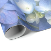 Blue Hydrangeas Blooms Geschenkpapier (Rolleneckpunkt)