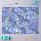 Blue Hydrangeas Blooms Seidenpapier (Basteln)