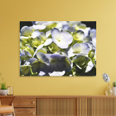 Blue Hydrangeas-Blume Leinwanddruck (Insitu (Wohnzimmer))