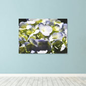 Blue Hydrangeas-Blume Leinwanddruck (Insitu (Holzboden))