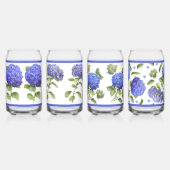 Blue Hydrangeas Botanische Kunst kann Set glass Dosenglas (Rechts)
