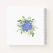 Blue Hydrangeas Brautparty Geschenke Notizblock (Rückseite)