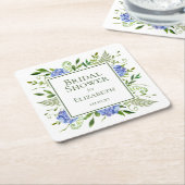 Blue Hydrangeas Brautparty Rechteckiger Pappuntersetzer (angewinkelt)