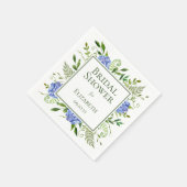 Blue Hydrangeas Brautparty Serviette (Ecke)