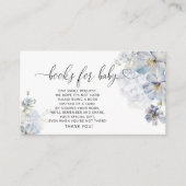 Blue Hydrangeas Bücher für Babytickets Begleitkarte (Vorderseite)