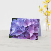 Blue Hydrangeas Card Karte (Gelbe Blume)