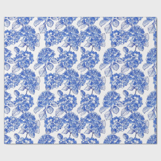 Blue Hydrangeas Collection Geschenk Wrap Geschenkpapier