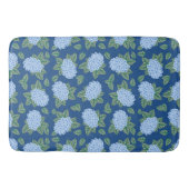 Blue Hydrangeas Custom Bath Mat Badematte (Vorderseite)