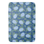 Blue Hydrangeas Custom Bath Mat Badematte (Vorderseite Vertikal)