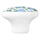 Blue Hydrangeas Custom Keramik Knob Keramikknauf (Seitenansicht)
