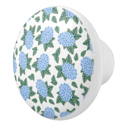 Blue Hydrangeas Custom Keramik Knob Keramikknauf (Rechts)
