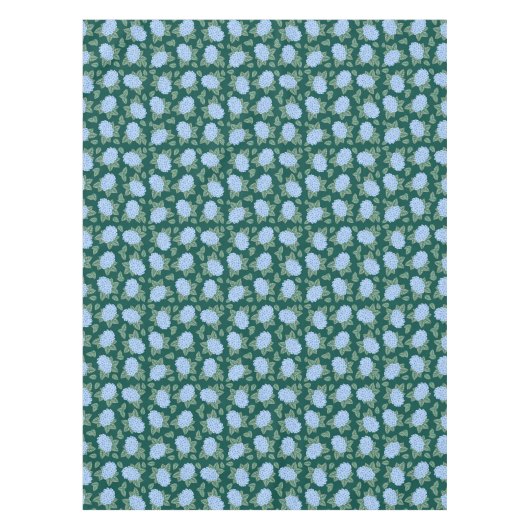 Blue Hydrangeas Custom Table Tuch Tischdecke (Vorderseite)