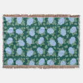 Blue Hydrangeas Custom Throw Blanket Decke (Vorderseite)