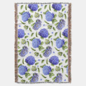 Blue Hydrangeas Decke (Vorderseite Vertikal)