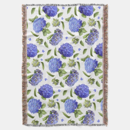 Blue Hydrangeas Decke (Vorderseite Vertikal)