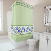 Blue Hydrangeas Duschvorhang (Beispiel)