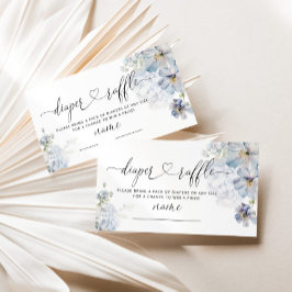 Blue Hydrangeas elegante Gewinnspiel Begleitkarte