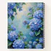 Blue Hydrangeas Floral Spiral-bound Journal Spring Notizblock (Rückseite)