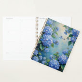 Blue Hydrangeas Floral Spiral-Bound Planner Spring Planer (Anzeige)