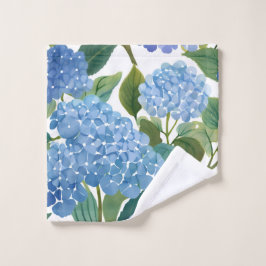 Blue Hydrangeas | Floral Waschlappen