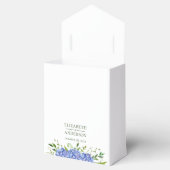 Blue Hydrangeas Floral Wedding Vielen Dank Geschenkschachtel (Geöffnet)