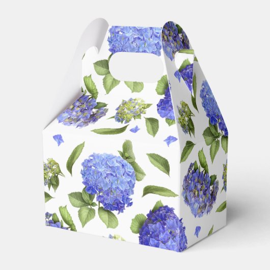 Blue Hydrangeas Geschenkschachtel (Rückseite)