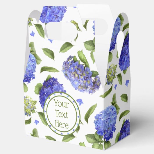 Blue Hydrangeas Geschenkschachtel (Geöffnet)