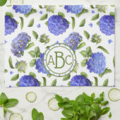 Blue Hydrangeas Geschirrtuch (Gefaltet)