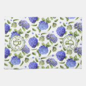 Blue Hydrangeas Geschirrtuch (Horizontal)