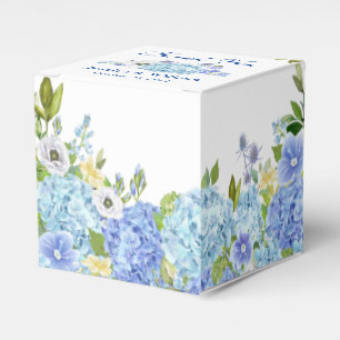 Blue Hydrangeas Grünpflanzen Blumengeschenk Hochze Geschenkschachtel