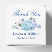 Blue Hydrangeas Grünpflanzen Blumengeschenk Hochze Geschenkschachtel (Oben)