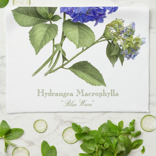 Blue Hydrangeas Handtuch (Gefaltet)
