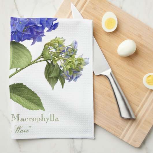 Blue Hydrangeas Handtuch (Viertel Falte)