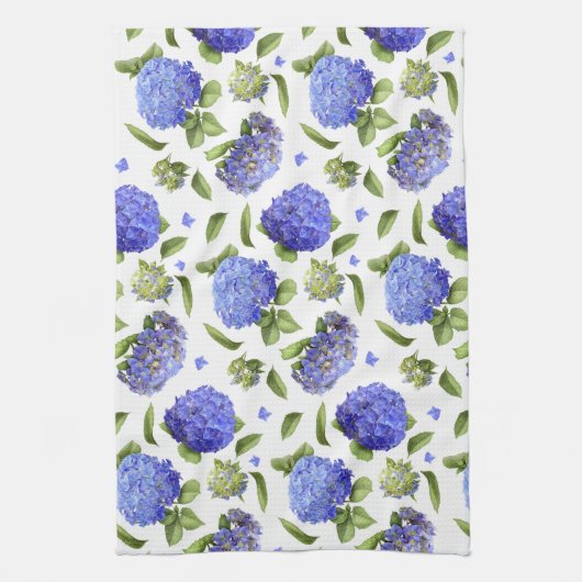 Blue Hydrangeas Handtuch (Vertikal)