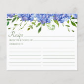 Blue Hydrangeas Hochzeitsrezepte (Vorderseite)