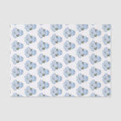 Blue Hydrangeas in Chinoiserie Pot Seidenpapier (Vorderseite)