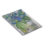 Blue Hydrangeas in Water spiral notebook Notizblock (Rechte Seite)