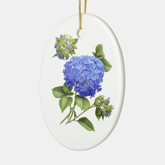 Blue Hydrangeas Keramikornament (Links)