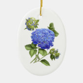Blue Hydrangeas Keramikornament (Vorne)