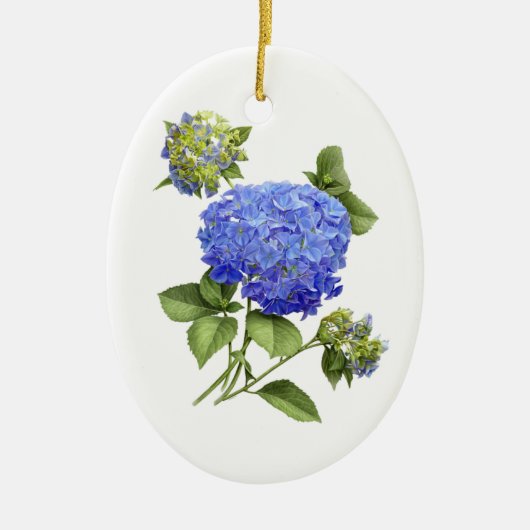 Blue Hydrangeas Keramikornament (Vorne)