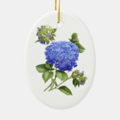 Blue Hydrangeas Keramikornament (Hinten)