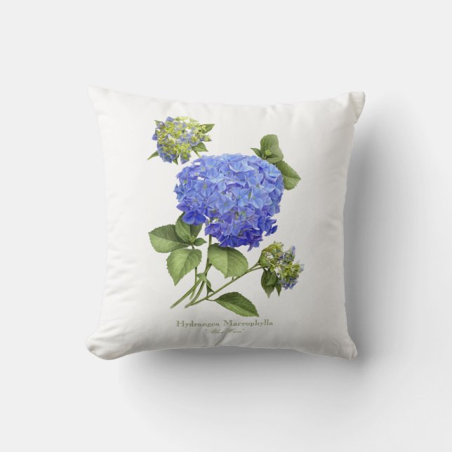 Blue Hydrangeas Kissen (Vorderseite)
