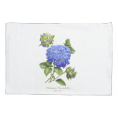 Blue Hydrangeas Kissenbezug (Rückseite)
