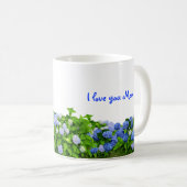 Blue Hydrangeas Mama Kaffee Tasse (VorderseiteRechts)