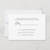 Blue Hydrangeas Mason Jar Rustic Wedding RSVP Karte (Rückseite)