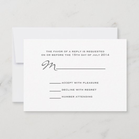 Blue Hydrangeas Mason Jar Rustic Wedding RSVP Karte (Rückseite)