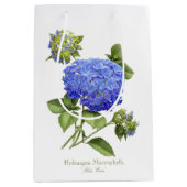 Blue Hydrangeas Mittlere Geschenktüte (Vorderseite)